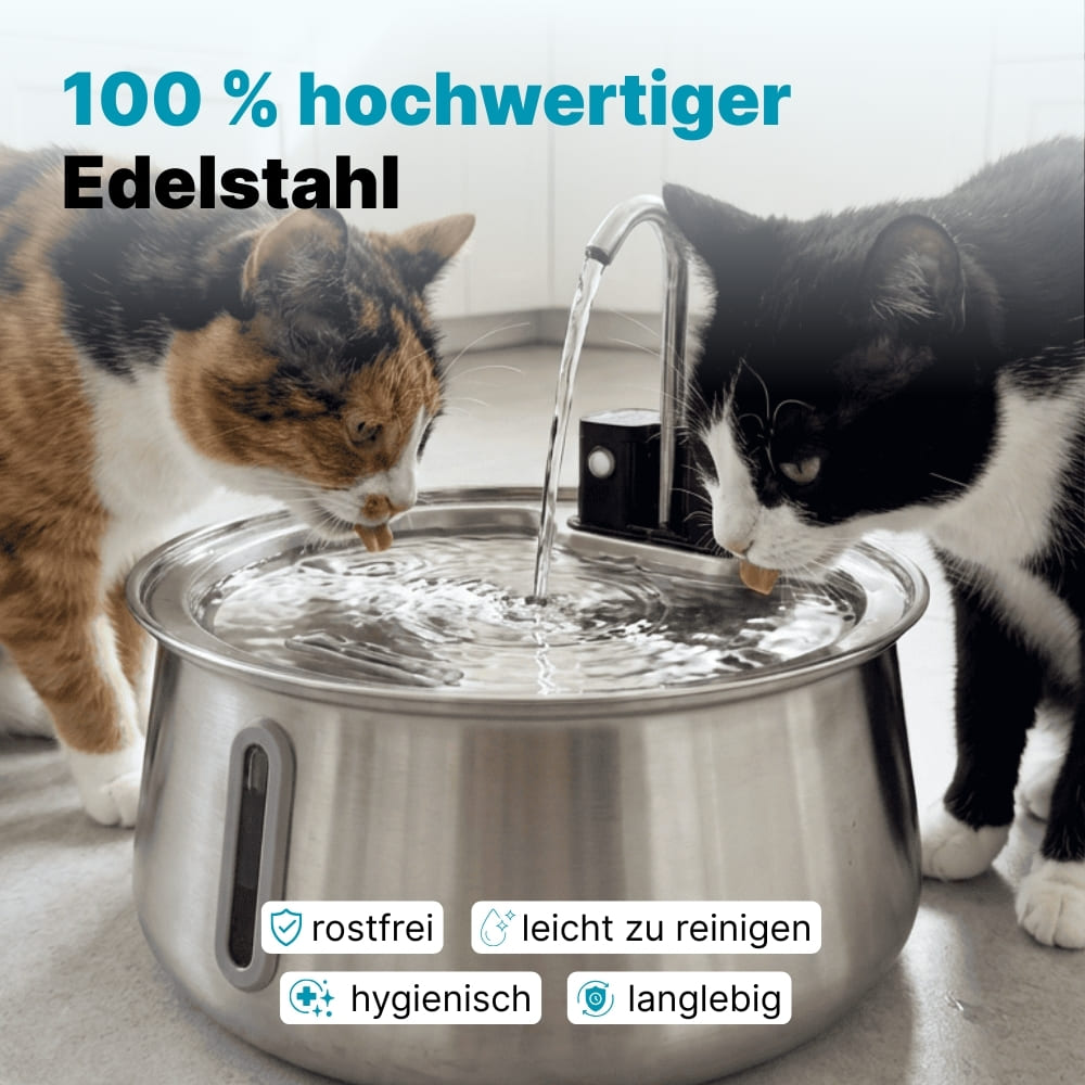 94 % der Katzen trinken mehr Wasser – schon ab Tag 1.