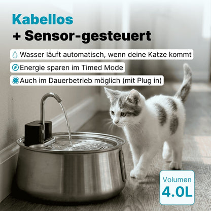 94 % der Katzen trinken mehr Wasser – schon ab Tag 1.