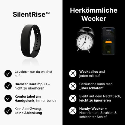SilentRise™ | Vibrations-Weckarmband für Tiefschläfer