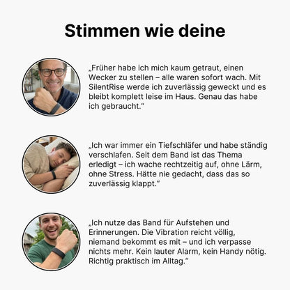 SilentRise™ | Vibrations-Weckarmband für Tiefschläfer