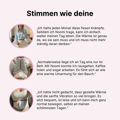 Noomi gegen Periodenschmerzen